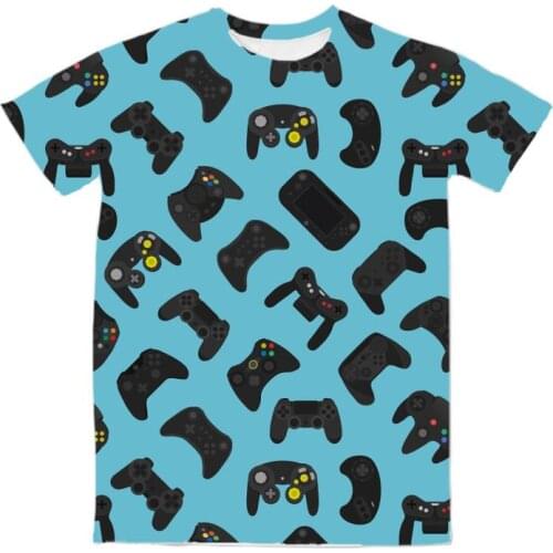 REAL American US SIZE Control Play sublimation Printing T-Shirt Plus size 3xl 4XL 5XL 6XL