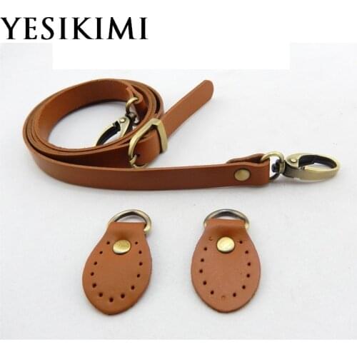 YESIKIMI 110-120CM Adjustable DIY Bag Belt Genuine Leather Bolsa Accessories Replacement Shoulder Bag Straps Handles