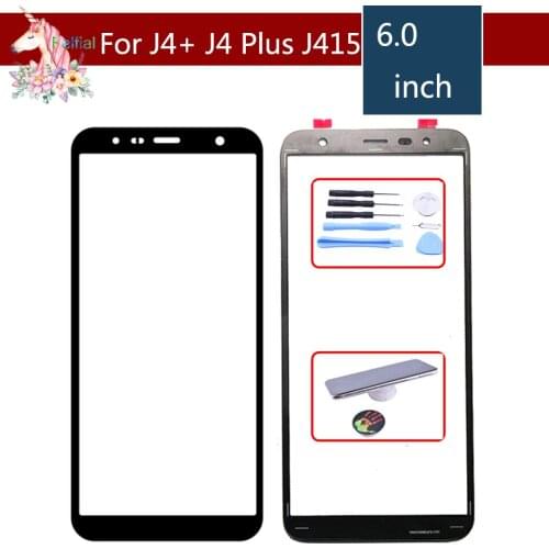 TouchScreen 6.0" For Samsung Galaxy J4 Plus J4+ J415 2018 j415F SM-J415F/DS Touch Screen Front Outer Glass Lens panel