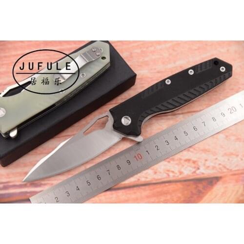 JUFULE original Made G10 Sigil 9Cr18MoV ball Bearing flipper folding camp hunt outdoor survival pocket EDC tool kitchen knife