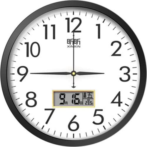 Led Wall Clock With Temperature Digital Wall Clock Modern Design Large Kitchen Watch Home Farmhouse Decor Vintage Marij Uana B37