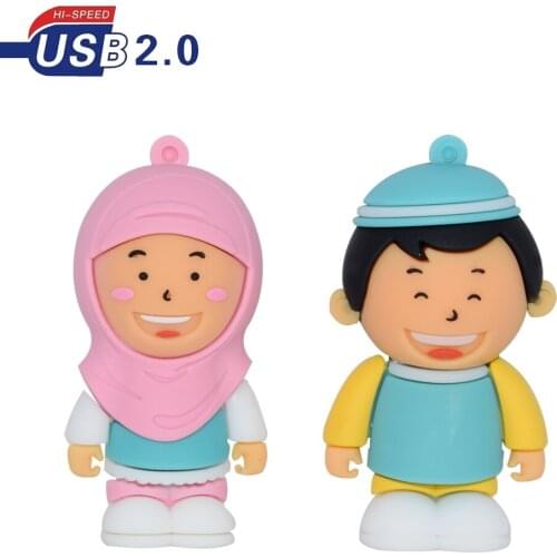 USB Flash Drive 128GB Dubai cartoon character Pen Drive 64gb 32gb , for gift usb flash memory 16gb 8gb flash drive 4gb U disk