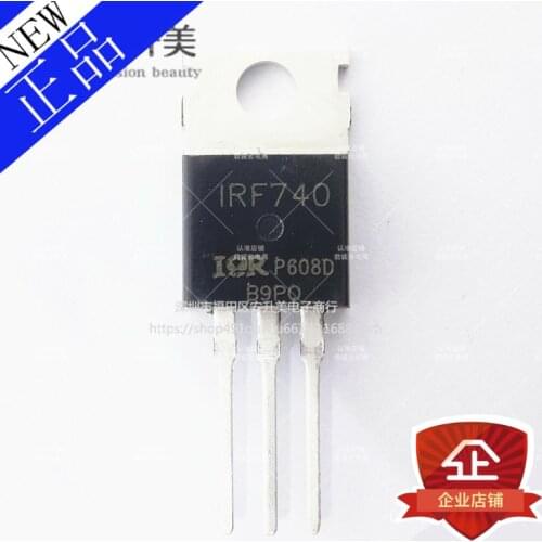 In stock New 100% Original 10pcs/lot IRF740PBF IRF740 TO-220 MOS
