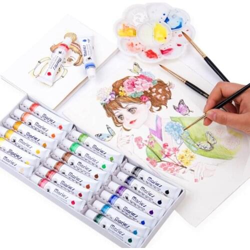 12/24/36 Colors 12ml High Quality Watercolor Painting Set Professional Drawing Pigment for Art Supplies