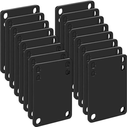 16 Pcs 3 mm Skateboard Riser Shock Pads Soft Longboard Shock Rise Pads Skateboard Shock Pads Longboard Black Shockpads