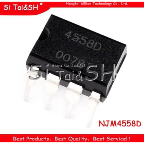 20PCS NJM4558D DIP8 NJM4558 DIP JRC4558D JRC4558 new and original IC