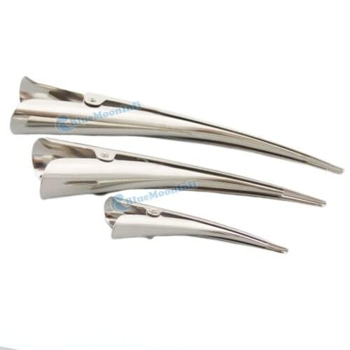 20 pcs Hair Alligator Beak Clip Clamp bow Prong Accessory Free Shipping 60MM 110MM 130MM Nickel