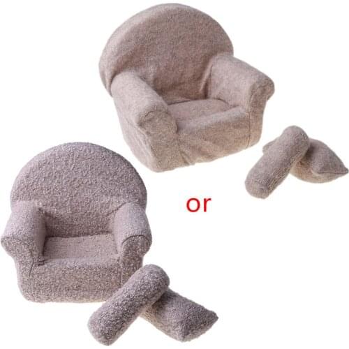 3 Pcs Newborn Photography Props Baby Posing Sofa Pillow Set Infant Photo Shooting Chair Decoration Fotografia Accessory
