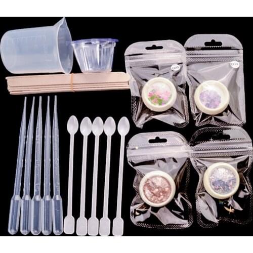 35Pcs Stirrer Straw Crafts Materials Tools Knutselen Materialen Bisuteria Materiales For DIY Epoxy Resin Molds Silicone Craft