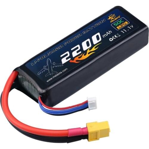 3S 50C 2200mAh 11.1V LiPo RC Battery with Plug XT60 for RC Car Truck Plane Drone