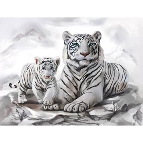 5D DIY Diamond Painting Tiger Home Decor Animal Handmade Diamond Painting