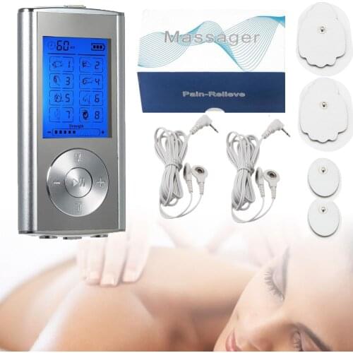 8 Modes Electric Herald TENS Muscle Stimulator EMS Acupuncture Body Massage Digital Therapy Machine Electrostimulator HealthCare
