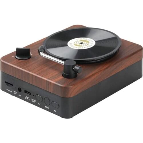 Retro Bluetooth Speaker,Record Player Style, HD Stereo Sound, Wireless Portable Sound Music Speaker for Home