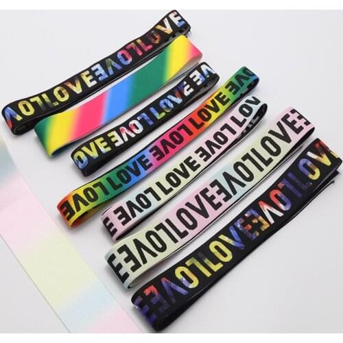 Digital printing/jacquard/soft 25~50MM Elastic Ribbon Clothing Bags Trousers Elastic Webbing DIY Sewing Accessories rubber band