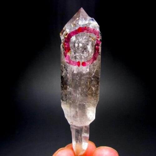 32g Elestial Enhydro Scepter Quartz DT w/ Moving Bubble - crystals and stones healing Mineral specimen Home Decor feng shui