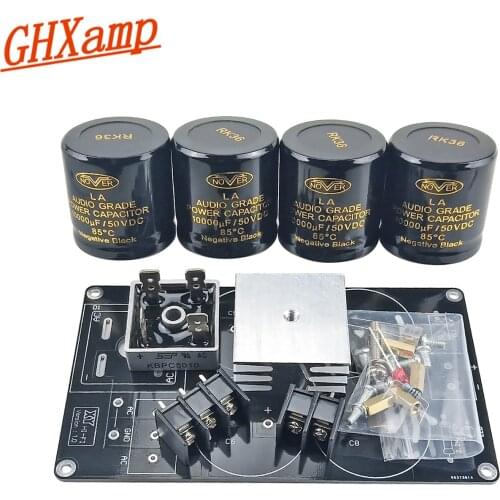 GHXAMP 50A 1969 Amplifier Rectifier Filter Board Kits 200W Large Current Signal Power Supply 50V 63V Filter Capacitor