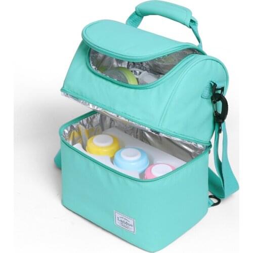 LAND Thermal Insulation Baby Diaper Bags For Strollers Waterproof Nappy Changing Bags Mommy Stroller Bags Cooler Bags