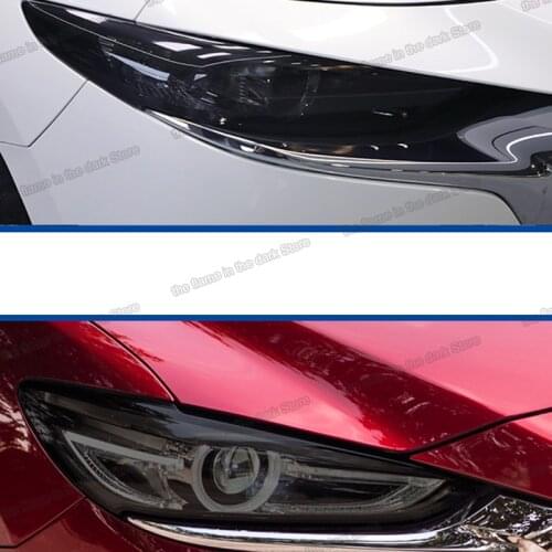 Lsrtw2017 TPU transparent black car headlight film anti-scratch sticker for mazda 3 6 cx-5 axela atenza mazda3 mazda6