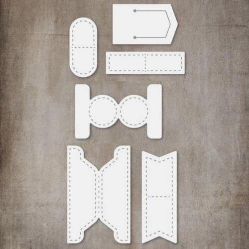 2020 New Design Geometric Decoration Tag Craft Metal Cutting Dies Scrapbooking Album DIY Paper Card Craft Embossing Die