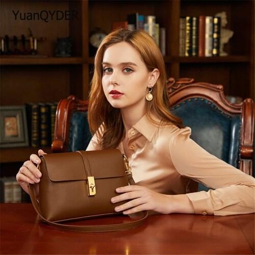 Fashion Lock Design Ladies Shoulder Bag Solid Color Designer Women Messenger Bags High Quality PU Leather Womens Wallet Bolsos