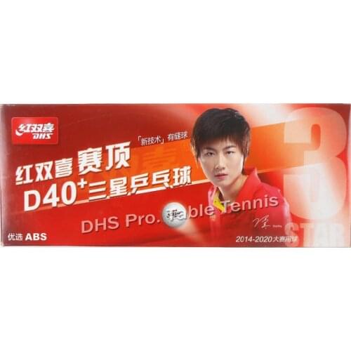 10x DHS D40+ 3Star preferred ABS Table Tennis Balls