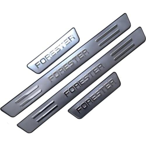 Stainless Steel Scuff Plate/Door Sill Door Sill scuff plate door sill for 2009 2010 2011 2012 Subaru Forester Car styling