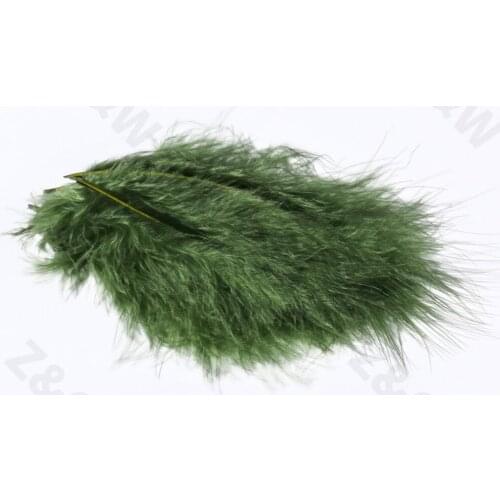 Natural and beautiful 10-15CM turkey full down feather 4-6 inches dyed olive green 100-500 DIY decorative crafts decoration