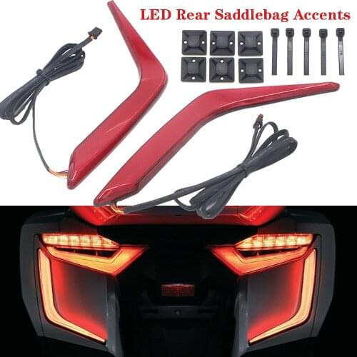 NEW LED Rear Saddlebag Accents Motorcycle Accessorie For Honda Gold Wing GL1800 2018 2019 2020 2021 Goldwing GL1800