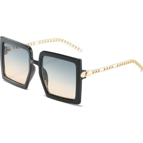 New Fashion Oversized Shades Women Square Sunglasses Vintage Retro Sun Glasses Female Oculos de sol Feminino