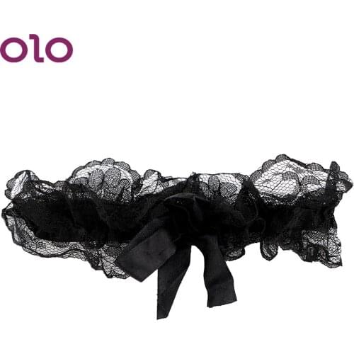 OLO Women Bow Leg Ring Sex Suspenders Sexy Lace Floral Garter Adult Games Punk Garter Belt Leg Harness