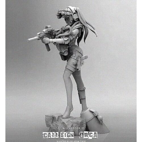 1/24 (75mm) Killer Whale Beauty Shooter Resin Soldier T75025