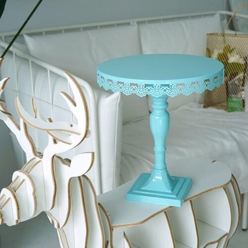 SWEETGO blue cake stand square feet stand us Cupcake holder tools for wedding party Bakeware tools table decoration