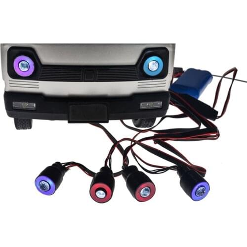 Bright Turn Signal Lamp Remote Control Cover LED Light Set For WPL D12 RC Climbing Car Modification Accessories