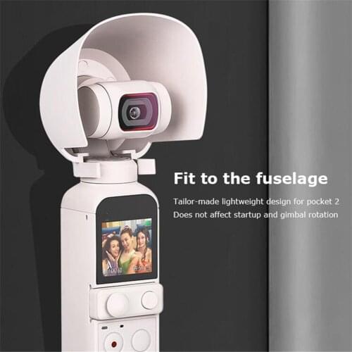 For DJI OSMO POCKET 2 Gimbal Sunshade Lens Hood Protective Cover Storage Board Dust Cover