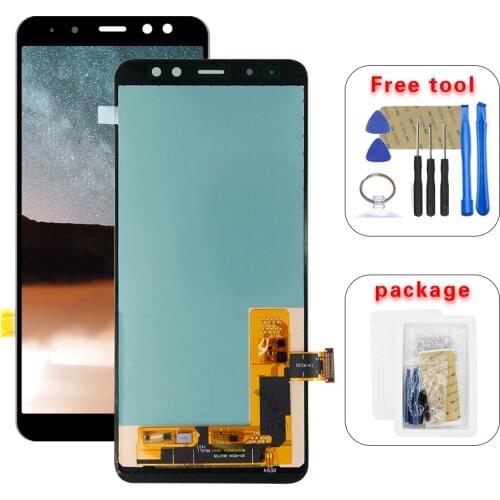 AMOLED LCD For Samsung Galaxy A8 2018 A530 A530F A530DS A530N SM-A530N Touch Screen Digitizer LCD Display Assembly Free Tools