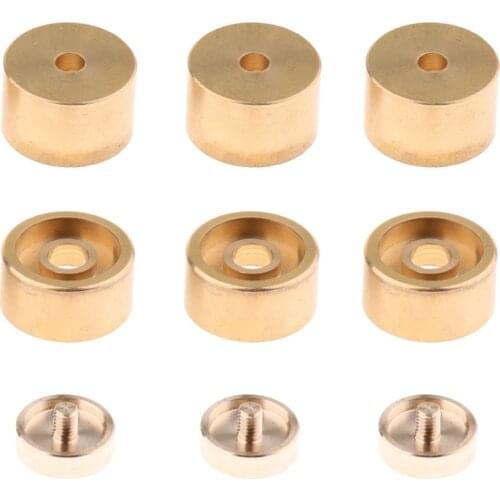 1 Set Trumpet Valve Finger Buttons Trumpet Parts Accessories Musical Instrument Accessories for Trumpet -Golden