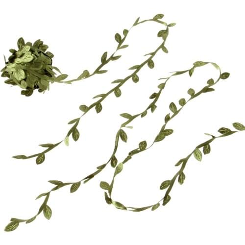 10M Cloth Artificial Wreath Leaves For Decorative Flowers DIY Christmas Wedding Cake Gift Box Party Home Decoration