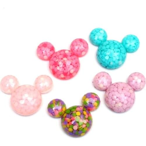 10Pcs Mixed Resin Mouse Cabochon Flatback Embellishments Decoration Crafts Embellishments For Scrapbooking Diy Accessories