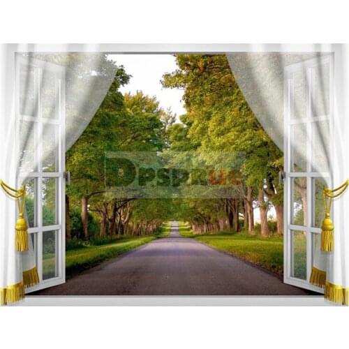 Dpsprue 5D DIY Full Square Drill Diamond Painting Tree Window Daimond Mosaic Diamant Embroidery Home Room Decor FS31