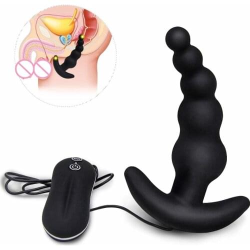 APHRODISIA Vibrating Waterproof Butt Plug, 10 Mode Black Color Silicone Anal Vibrator For Male & Female Anal Sex Toys