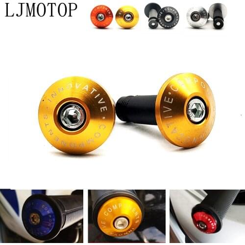 For SUZUKI GT250 GT550 RG500 RGV250 RGV250 VS800 Intruder Universal Motorcycle Handle End Bar motocross Handlebar Grip Plug Cap
