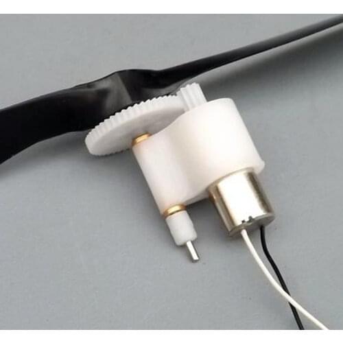 FATJAY high speed light weight 5g coreless 716 brushed motor 07*16mm 3.7V 1s with gearbox prop for RC ornithopters aircrafts