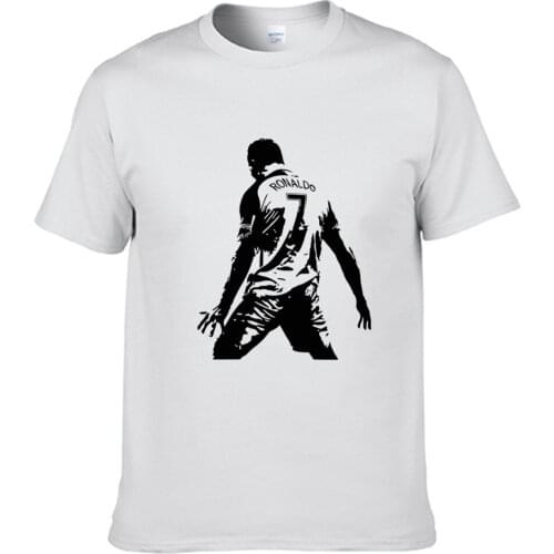 CR7 T shirt Retro Casual t shirt Mens Summer Black 100% Cotton Short Sleeves O-Neck Tee Shirts Tops Tee Unisex