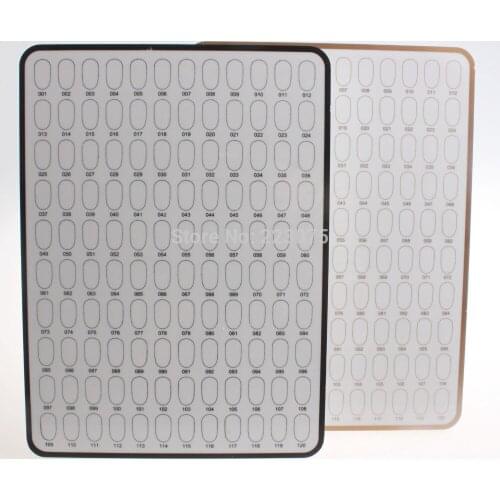 Hot 1 pcs Hot 120 Rooms For Nail Art Finish Tips Display Board Stand Nail display boards