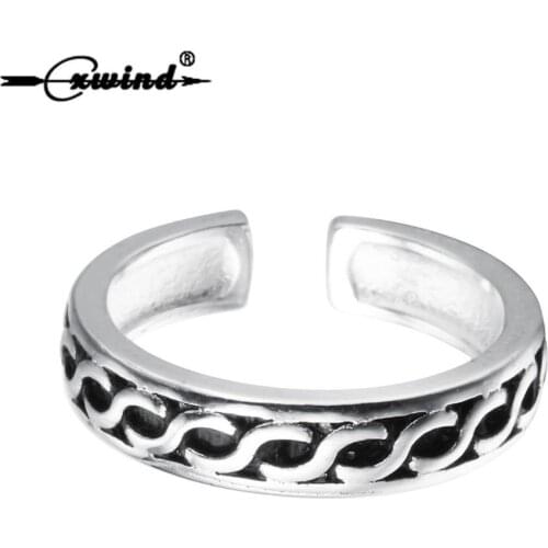 Cxwind Retro Carve Charms Infinity Eternity Ring Gift Endless Love Symbol Fashion Cross Knot Open Rings For Women Jewelry