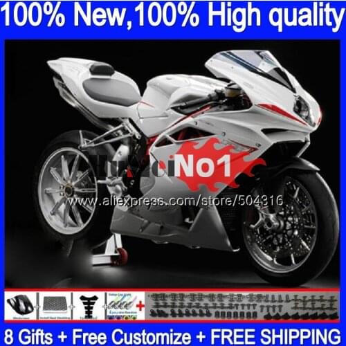 Body For MV Agusta F4 R312 750S 1000 R 750 1000CC 104MC.51 1000R 312 1078 1+1 MA MV F4 2005 2006 05 06 Fairing kit pearl white
