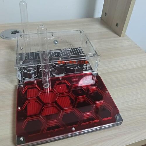 Red Acrylic Plane Ant Nest Double Water Tower Ants Farm House Ant Castle Empire With Shading Board