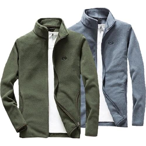 Fleece Jackets Mens Slim Double-Faced Softshell Tactical Casual Jacket Men Thermal Warm Military Bomber Coat Male Brand Clothing