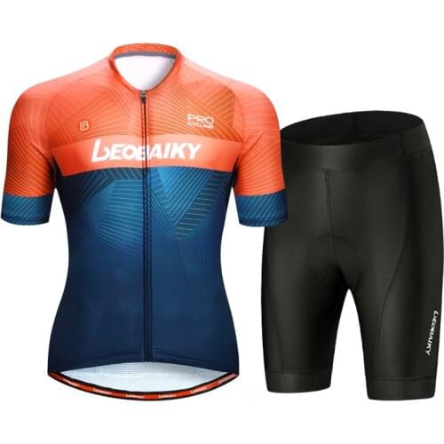 Summer Short Sleeve Cycling Uniform Men Pro Team Mtb Bike Jersey Set Quick-Dry Bicycle Clothing Breathable Ciclismo Sportswear
