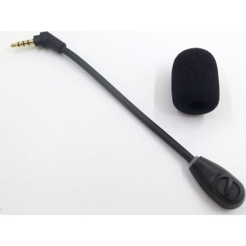 K1KF Mic Microphones with 0.14IN Plug Jack Compatible with-HYPERX Cloud Flight/Flight S Headsets HeadPhones Replacement